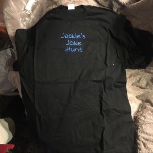 Jackie’s Joke Hunt t-shirt. New. Unworn.